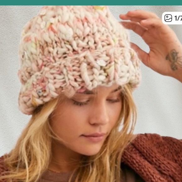 Free People Multicolor Knit Hat main image 5